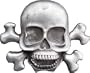Mens SKULL AND CROSSBONES BOTTLE OPENER Punk Rock Belt Buckle