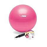 The Firm Slim and Sculpt Stability Ball with DVD, Pink, 55-Centimeter