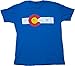 Colorado State Flag Distressed Unisex T-Shirt/Vintage Look CO Denver Tee