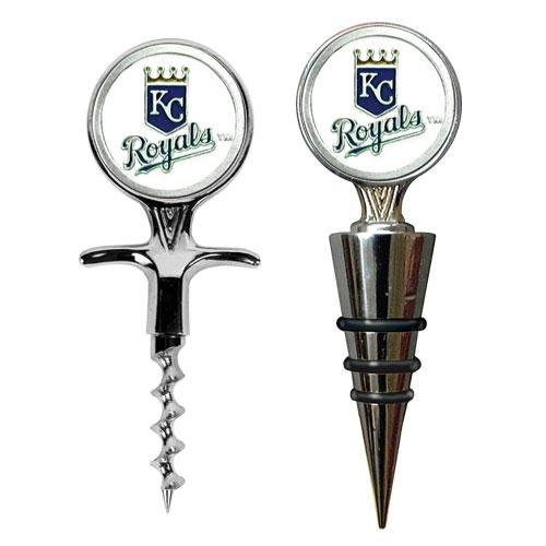 MLB Kansas City Royals Cork Screw and Wine Bottle Topper Set