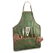 Picnic Time BBQ Apron Tote-Black w/ Red Trim