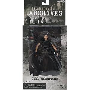 Resident Evil Archives Series 2 Jill Valentine Action Figure (Black Uniform)