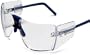 Gargoyles Men's Ansi Classic Oversized Sunglasses,Blue Frame/Clear Lens,one size