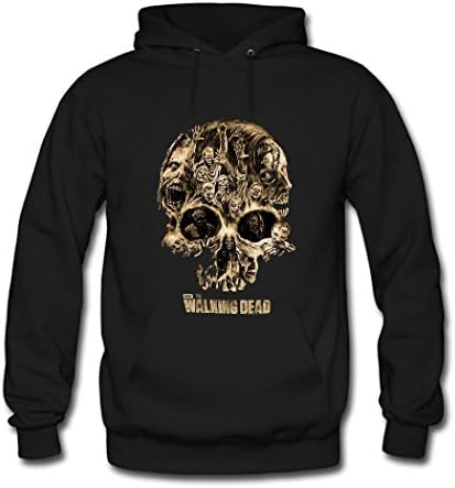 Lionly Printing Custom The Walking Dead Women's Classic Hoodie Sweatshirt Black