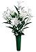 Easter Lily Memorial Bouquet by OakRidge™ - Silk Floral Indoor/Outdoor Décor, 23” High