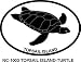 TOPSAIL ISLAND TURTLE Oval Bumper Sticker