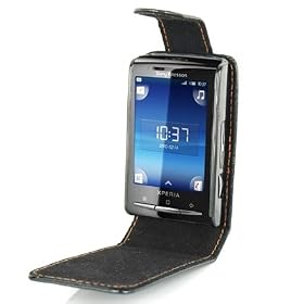 Leather Flip Case Cover for Sony Ericsson X10 Xperia�Mini