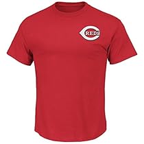 MLB Men's Big and Tall Team Wordmark II Cotton Crew Neck T-Shirt (4XLT, Cincinnati Reds)
