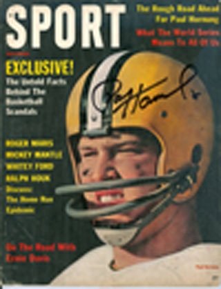 Paul Hornung Autographed/Hand Signed Sport Magazine November