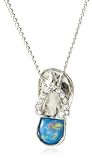 NCAA Kansas Jayhawks Crystal Flip Flop Necklace