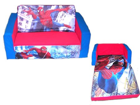 Marvel Comics Spiderman Toddler Flip Out Sofa Couch Bed