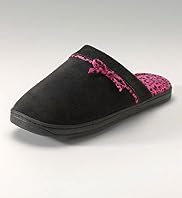 Secret Support™ Floral Bow Mule Slippers Secret Support™ Floral Bow Mule Slippers