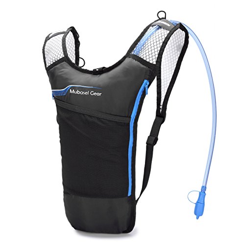 Updated Stronger Hydration Pack with 70 oz 2L Bladder for Running Hiking Riding Camping Cycling Climbing - Best Lightweight Backpack Water Bag for Runner Outdoor Bicycle & Bike Sports (Blue)