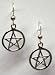 Sterling Silver Interwoven Pentacle Earrings Image