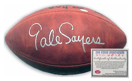 Gale Sayers Chicago Bears NFL Hand Signed Football