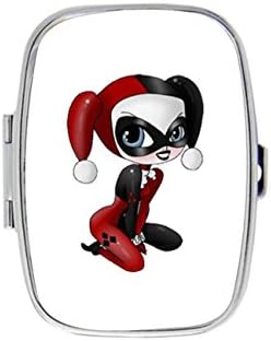 Funny Harley Quinn Custom Personalized Pill box Decorative Metal Medicine Drug Container Case Pocket or Purse