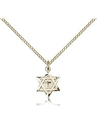 Gold Filled Star of David W/ Cross Pendant