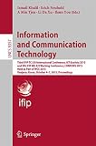 Information and communication technology : Third IFIP TC 5/8 International Conference, ICT-EurAsia 2015, and 9th IFIP WG 8.9 Working Conference, CONFENIS 2015, held as part of WCC 2015, Daejeon, Korea