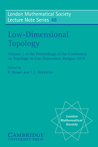 Low-Dimensional Topology (London Mathematical Society Lecture Note Series)