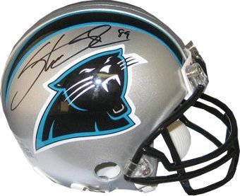 Steve Smith signed Carolina Panthers Replica Mini Helmet- Smith Hologram