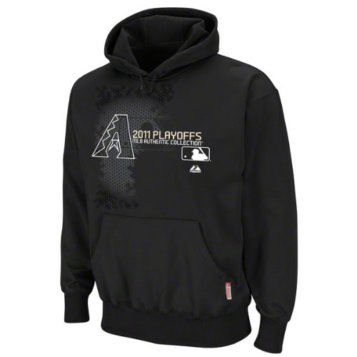 Arizona Diamondbacks Majestic Black Authentic Collection Change Up Playoffs Hooded Fleece