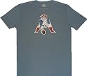 New England Patriots Reebok Throwback Super Soft Vintage Blue Retro Slim Fit T Shirt