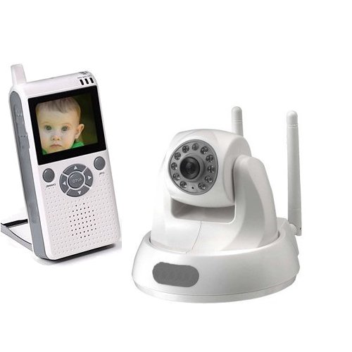 2.5TFT-LCD PAN / TILT Portable Handheld Color Video safety Video Baby Monitor and 2.4GHz wireless Surveillance system Camera -IR Day & Night, Video & Audio Infant Nursery Monitor