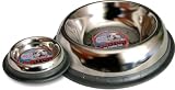 Loving Pets Silver Bullet No-Tip Dish Dog Bowl, 64-Ounce