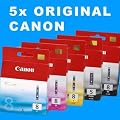 5 ORIGINAL Canon Patronen Pixma iP4300 iP5300 4200 5200