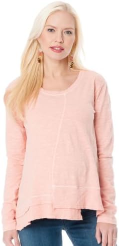 WILT Clothing Long Sleeve Scoop Neck Slit Maternity T Shirt