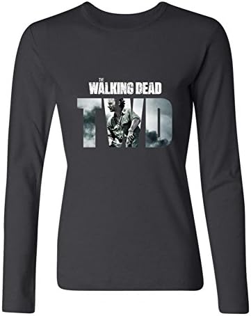 PPLIN Women's The Walking Dead, Season 6 Long Sleeve T-shirt Black L