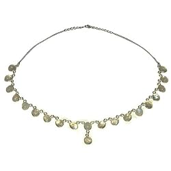 India Jewellery Sterling Silver Rainbow Necklace 17.75 inches (gnklcs270nklc)