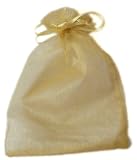 Organza bags gold bundles of 10 - regular