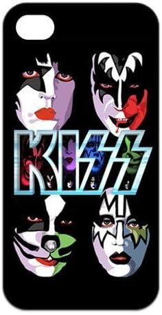 Fashion Kiss Rock Band Personalized iPhone 4 4S Rubber Gel Silicone Case Cover