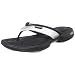 Reebok Women's EasyTone Flip II Sandal,Black/Pure Silver/Steel,10 M US