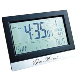 Atomic Radio Controlled Clock w/weather station - 16.75x12.4x1.57