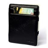 Monk Magic Flip Wallet Black (White) with Gift Box