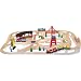 Melissa & Doug Deluxe Wooden Railway Set