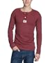 JACK & JONES Herren Langarmshirt 12059650 Slope Tee, Gr. 52 (L), Rot (BURGUNDY)