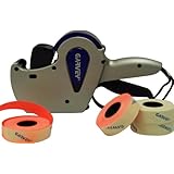 Garvey 22-6 Digit Single Line, Price Marking Gun Date Code Labeler, 2-Count White and 2-Count Red Blank Kit (22-6/Ikit-22602)
