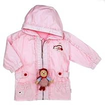 Sterntaler 75928 - Kapuzen-Jacke Marie aus Popeline mit Stickmotiv "Marienk&auml;fer" Farb-Nr. 35, rose