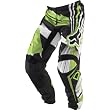 Fox Racing 180 Undertow Youth Boys MX Motorcycle Pants w/ Free B&F Heart Sticker Bundle - Black/Green