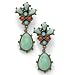 Green Jade Drop Clip-on Earrings