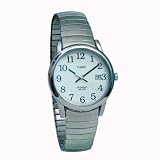 Timex Indiglo Watch Men's Chrome w/Expansion Band - Large Print
