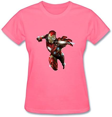 ZHSM Iron Man Civil War T-Shirt Women Pink M