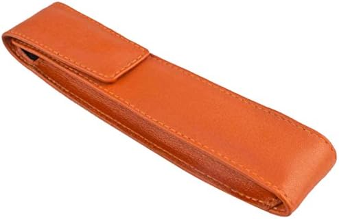 Giorgio Fedon 1919 Single Pen Case With Magnetic Closure - 15,5x3x2,5 cm - Orange