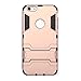 iPhone 6 case,Siwei TPU Rubber Durable Plastic Armor iPhone 6S Case with Kickstand for iPhone 6 4.7 inches (Rose Gold)