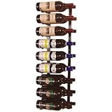 VintageView 18 Bottle Wine Rack (2 Deep - Platinum