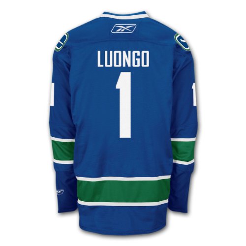 Roberto Luongo Vancouver Canucks Reebok Premier Replica Home NHL Hockey Jersey Size XXL