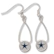 Dallas Cowboys French Loop Earrings